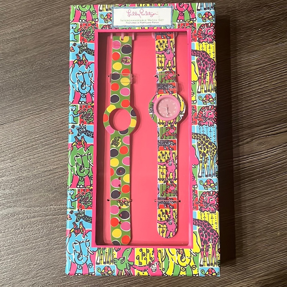 Lilly Pulitzer Interchangeable Watch Set
 New in box